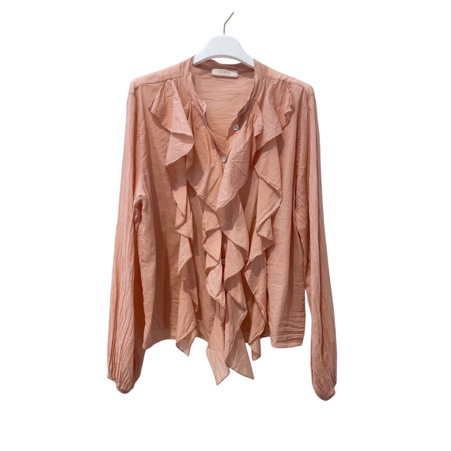 Bluse mit verspielten Rüschen
