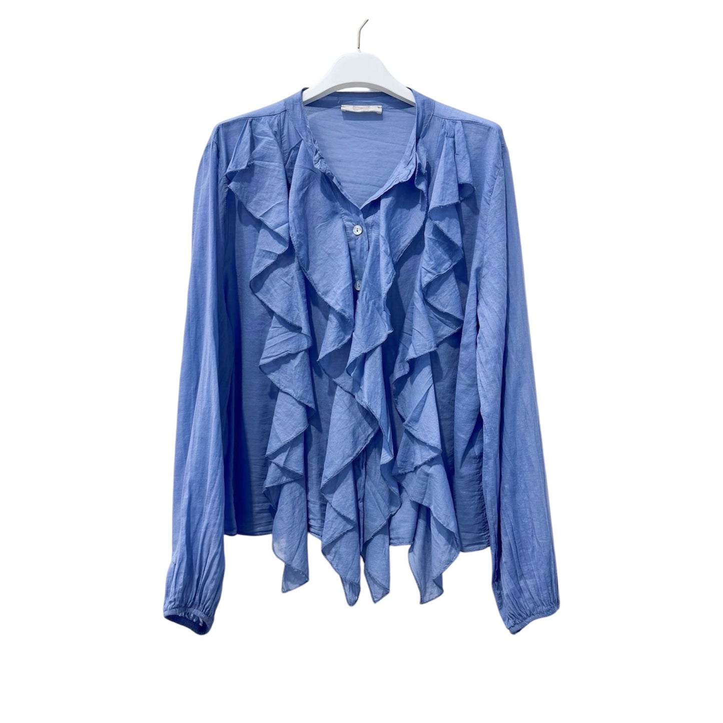 Bluse mit verspielten Rüschen