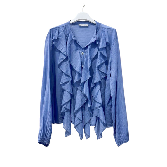 Bluse mit verspielten Rüschen