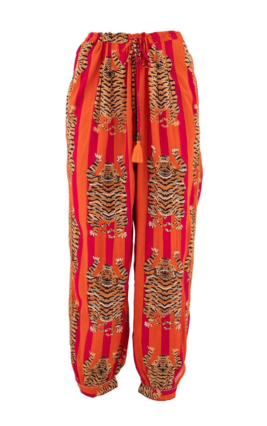 Stoffhose mit Tiger-Muster (Alex Max)